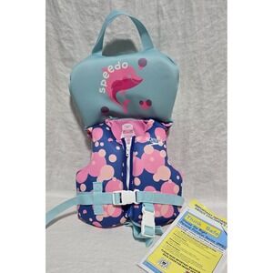 Speedo Swimming Life Jacket Vest PFD USCG Approved Up to‎ 30 lbs Infant
